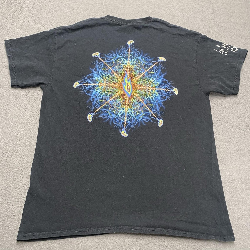 VTG Tool Shirt Mens Large Black Psychedelic Logo Graphic Metal Rock Band Tee y2k - Picture 5 of 9